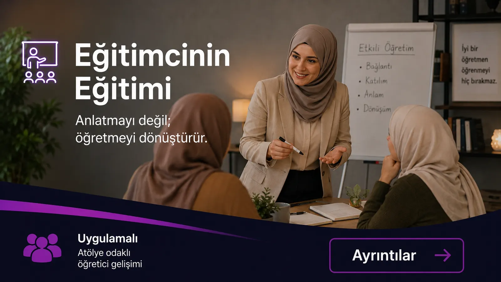 Eğitimcinin Eğitimi eğitimi tanıtım afişi