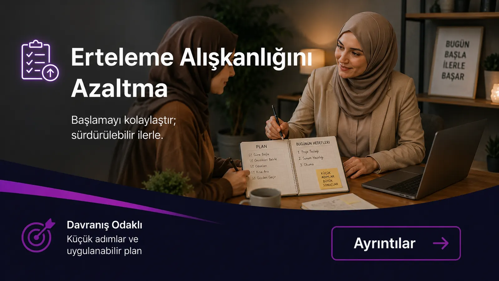 Erteleme Alışkanlığını Azaltma eğitimi tanıtım afişi