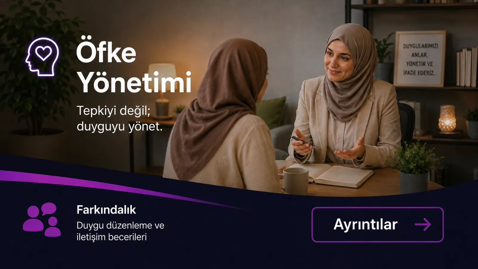 Öfke Yönetimi eğitimi tanıtım afişi
