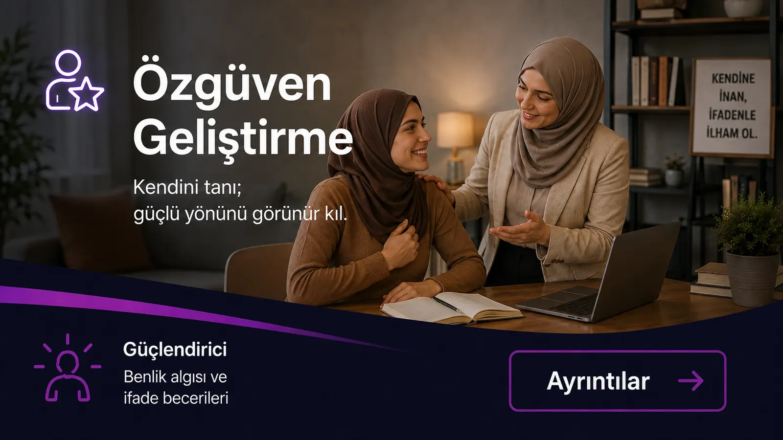 Öz Güven Geliştirme eğitimi tanıtım afişi