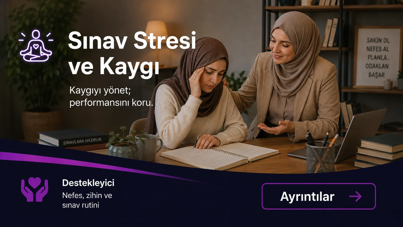 Sınav Stresi ve Kaygı eğitimi tanıtım afişi