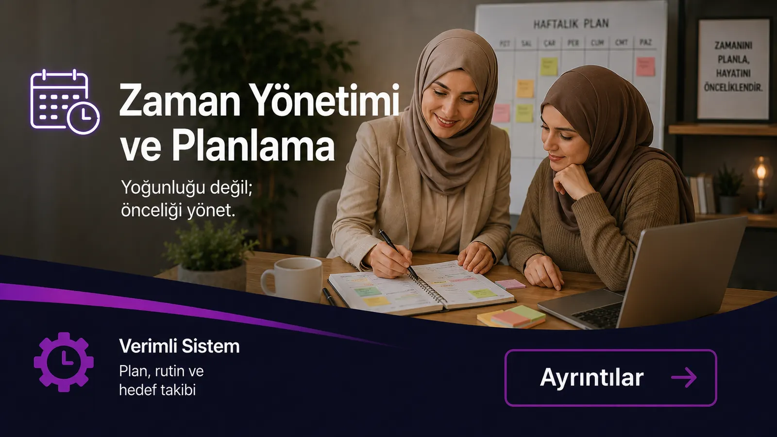 Zaman Yönetimi ve Planlama eğitimi tanıtım afişi